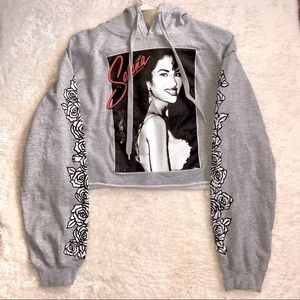Selena Official Merchandise cropped hoodie size XL
